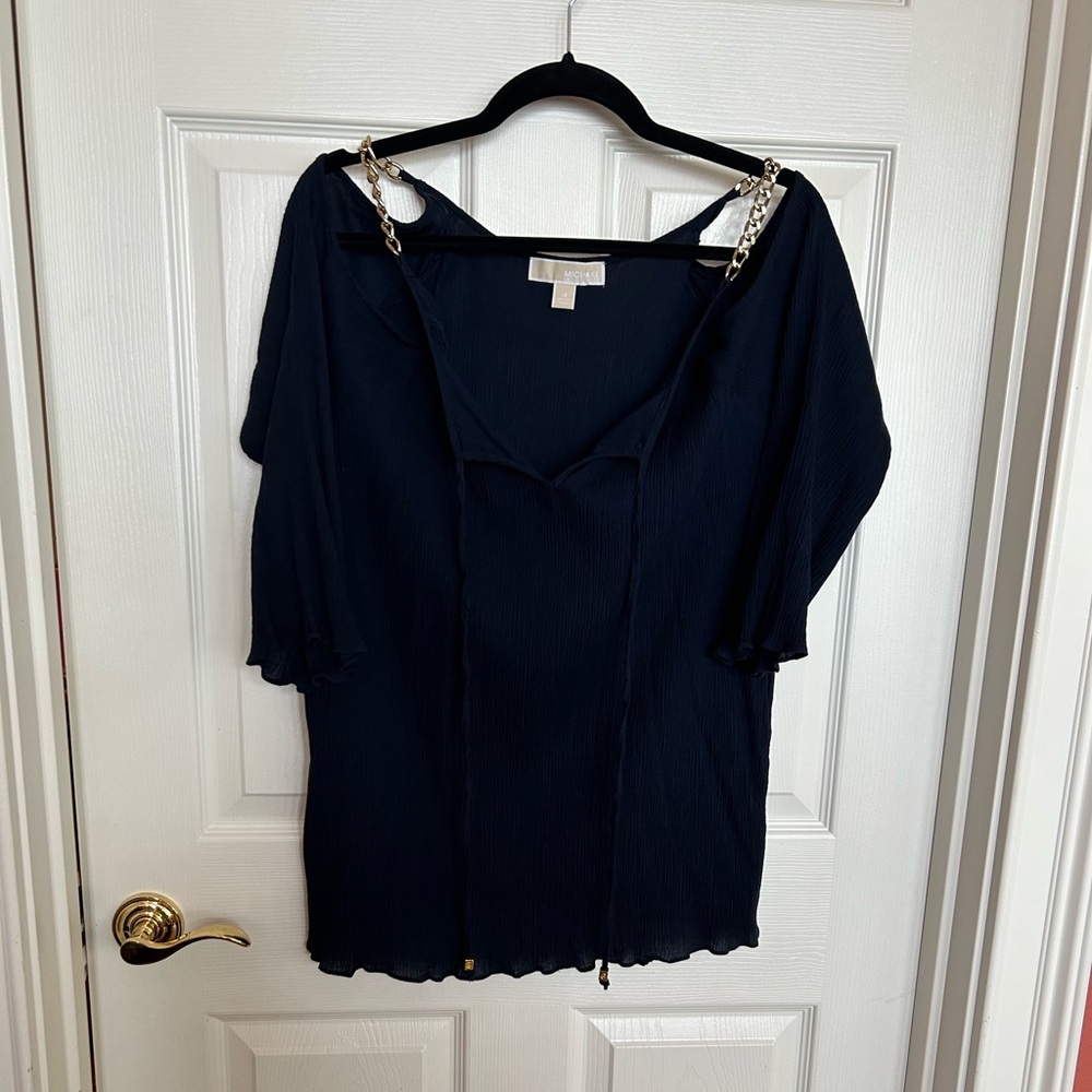 Michael Kors Navy Top 1X